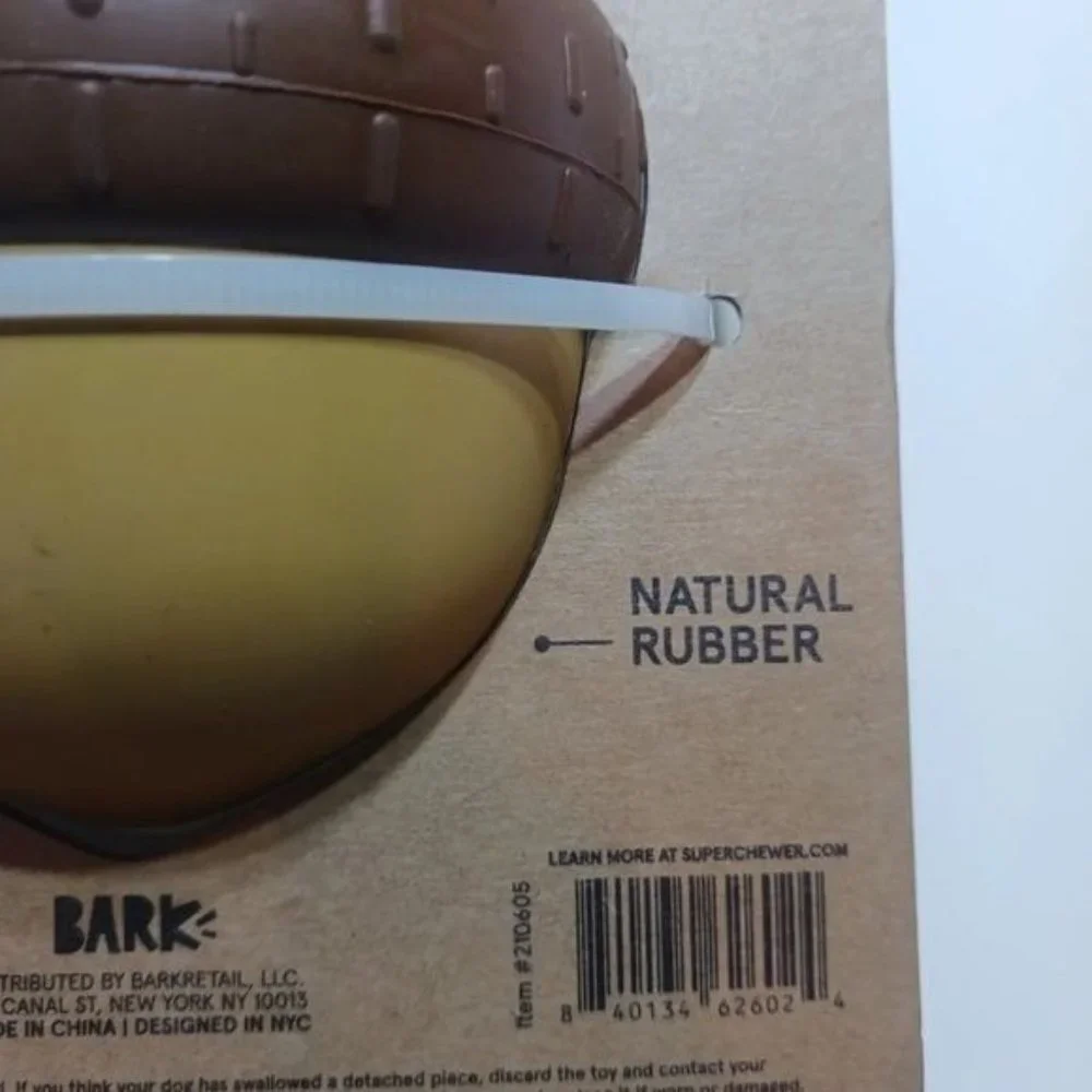Bark Acorn Super Chewer Treat Dispenser Dog Toy Size Large 50+lb Acorncopia